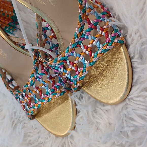 Antonio Melani x The Nat Note Heels Multicolored Sandals All Leather Size 6M NEW - Picture 13 of 16